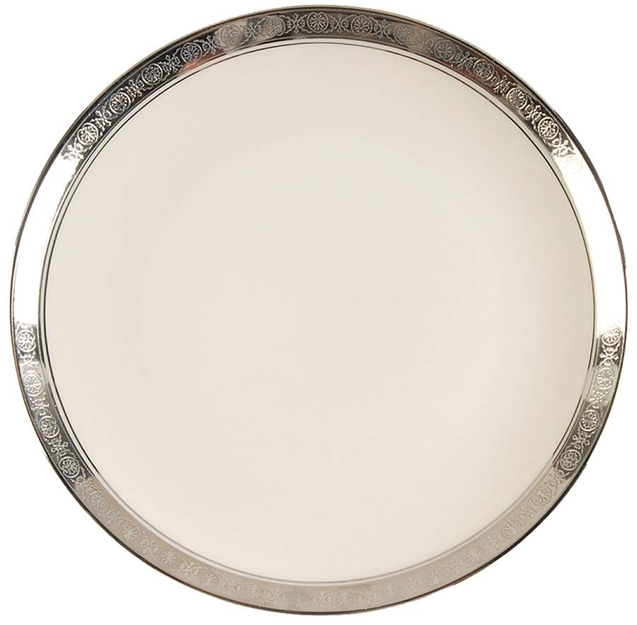 Royal Baroness (Platinum Trim) Bread & Butter Plate by Heirloom Collection-1