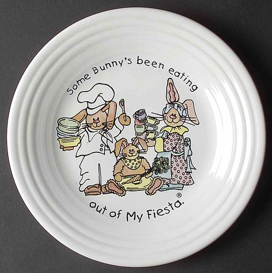Fiesta Some Bunny's Child's Plate by Homer Laughlin -1
