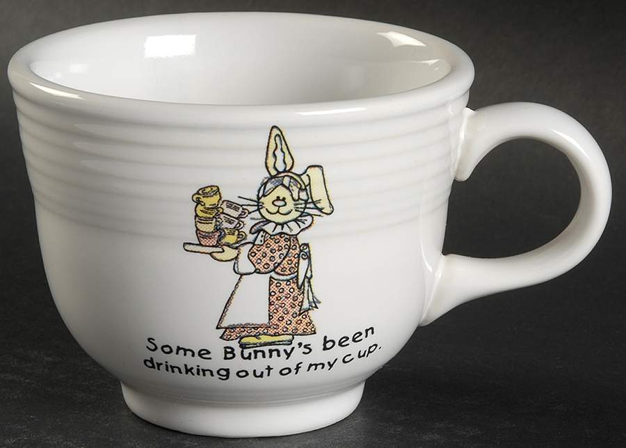 Fiesta Some Bunny's Flat Cup by Homer Laughlin -1