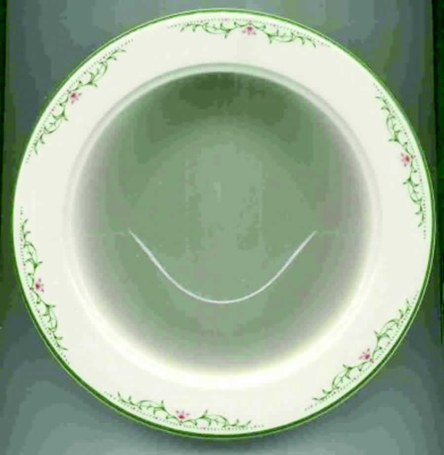 Hanover Green Rim Soup Bowl by Homer Laughlin -1
