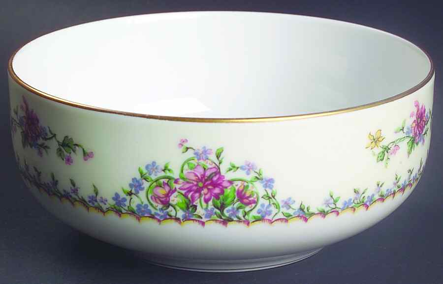 Montrose Cranberry Bowl by Haviland-1