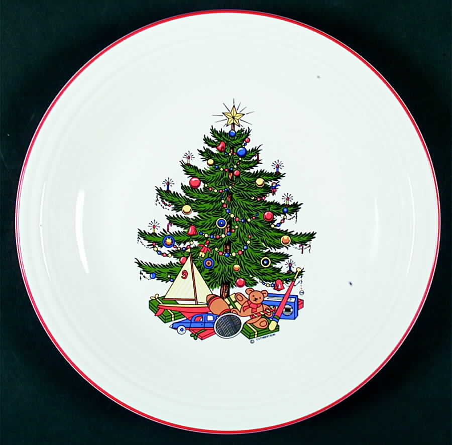 Fiesta American Christmas Tree Dinner Plate by Homer Laughlin -1