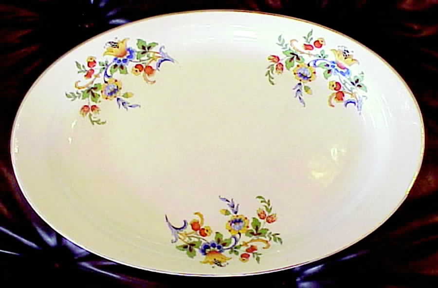 HLC3478 12" Oval Serving Platter by Homer Laughlin -1