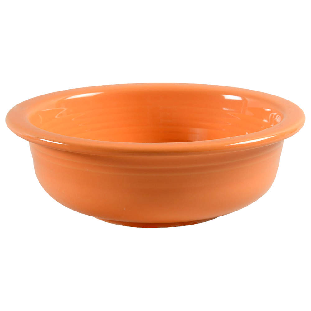 Fiesta Tangerine (Intro 2003) 8" Round Vegetable Bowl by Homer Laughlin -1
