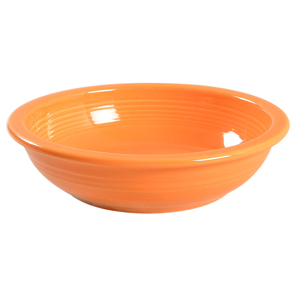 Fiesta Tangerine (Intro 2003) 8" Individual Pasta Bowl by Homer Laughlin -1