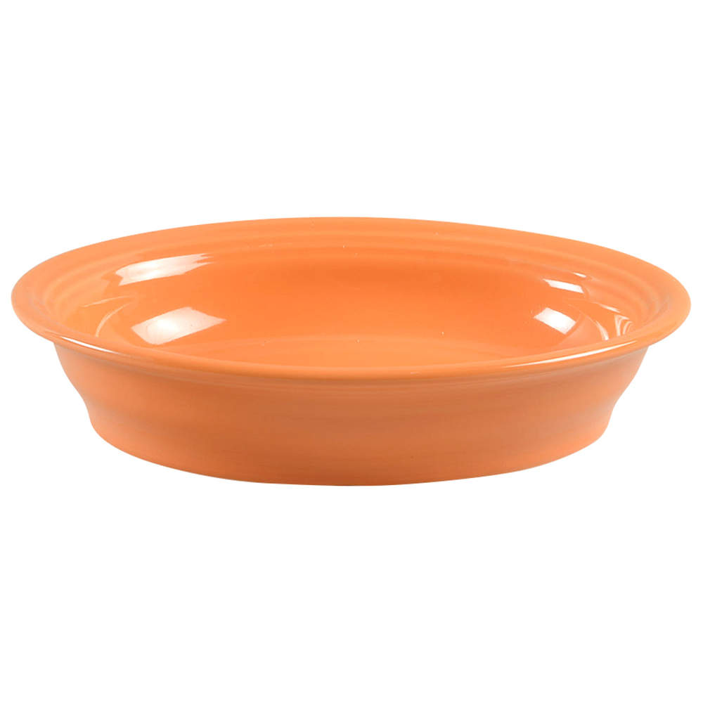 Fiesta Tangerine (Intro 2003) 10" Oval Vegetable Bowl by Homer Laughlin -1