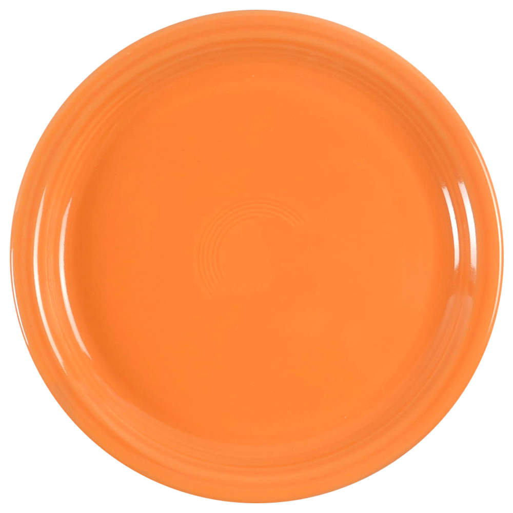 Fiesta Tangerine (Intro 2003) 9" Round Buffet Plate by Homer Laughlin -1