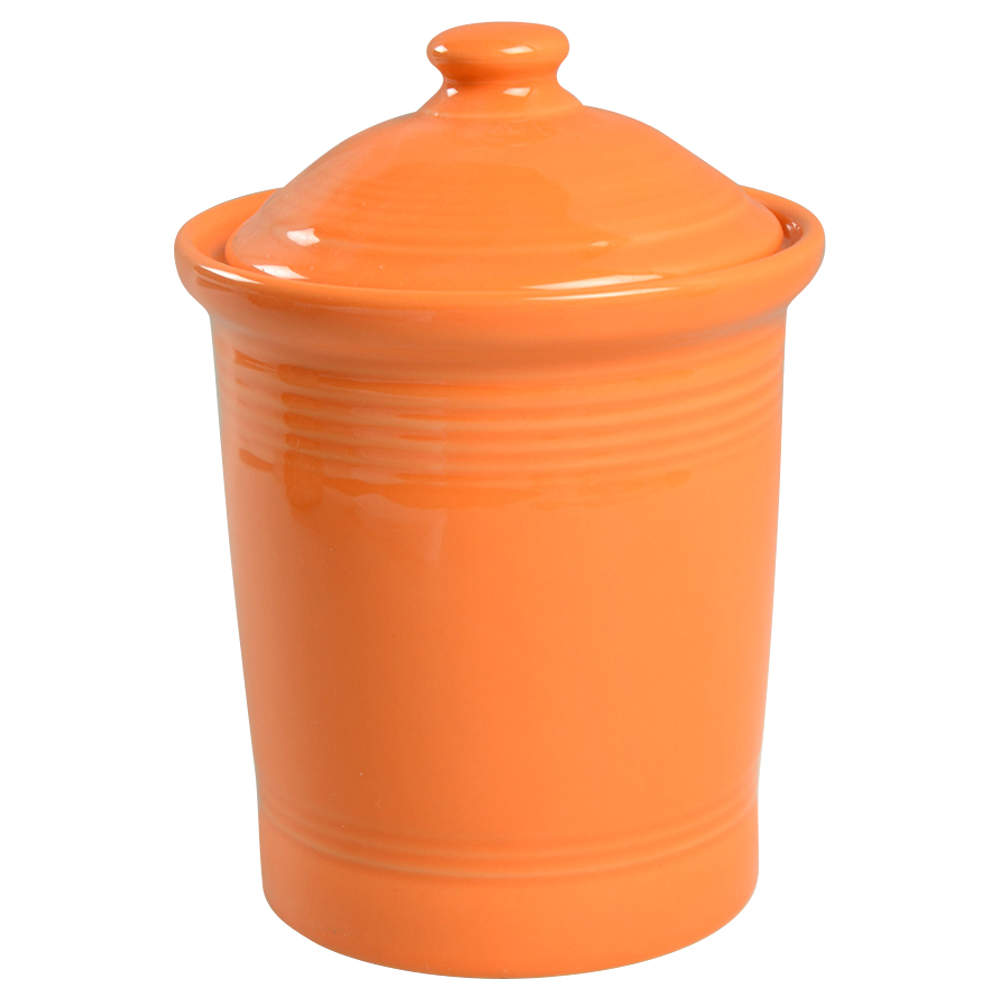 Fiesta Tangerine (Intro 2003) Small Canister & Lid by Homer Laughlin -1