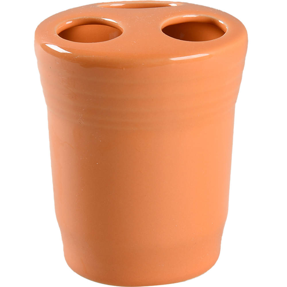 Fiesta Tangerine (Intro 2003) Toothbrush Holder by Homer Laughlin -1