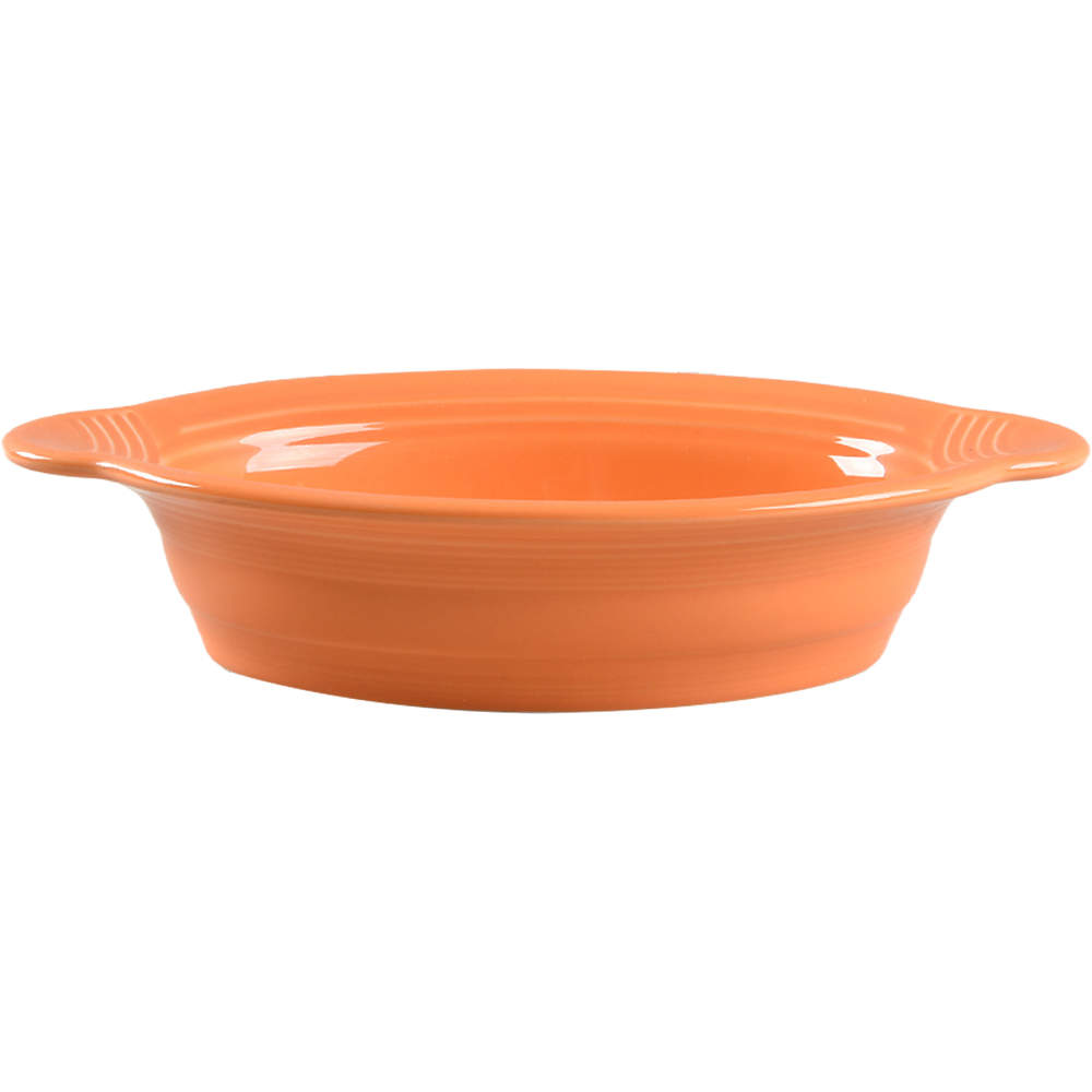 Fiesta Tangerine (Intro 2003) 11" Oval Baker by Homer Laughlin -1