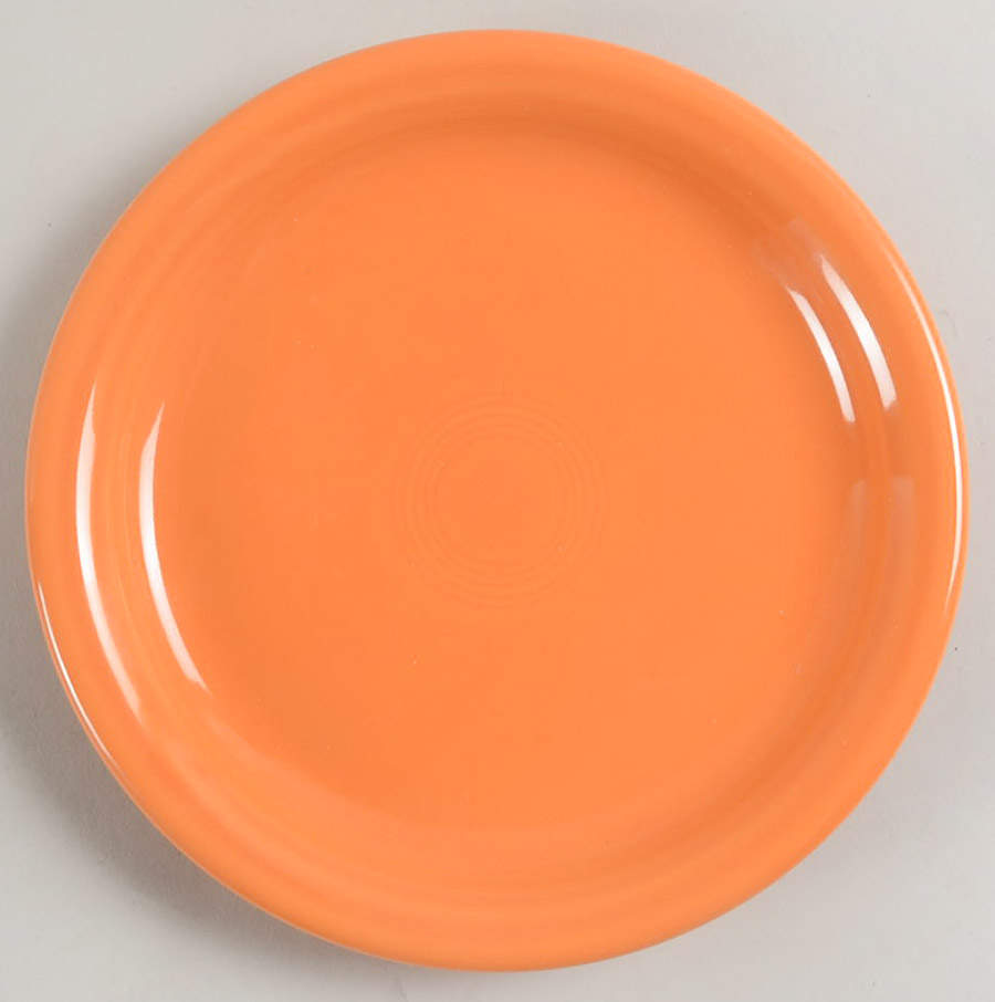 Fiesta Tangerine (Intro 2003) Bistro Deep Salad Plate by Homer Laughlin -1