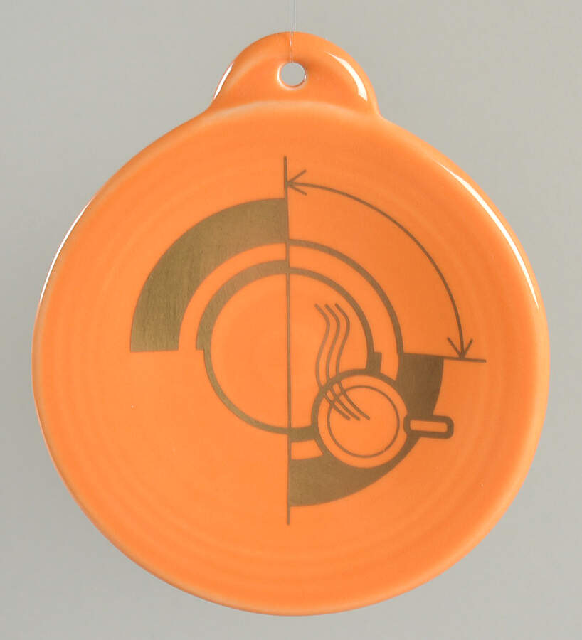 Fiesta Tangerine (Intro 2003) Ornament by Homer Laughlin -1