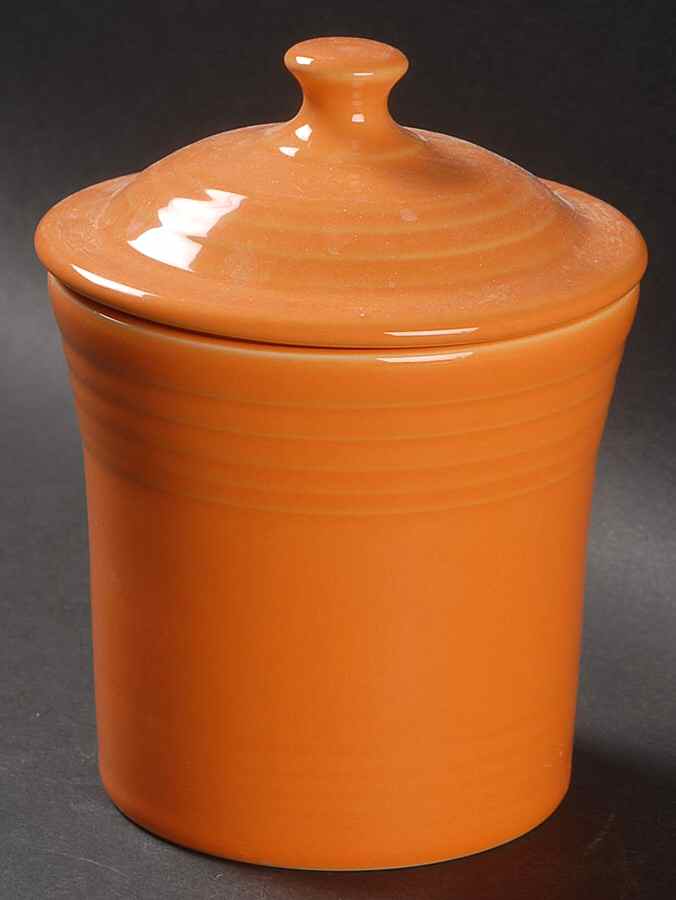 Fiesta Tangerine (Intro 2003) Jam/Jelly & Lid by Homer Laughlin -1