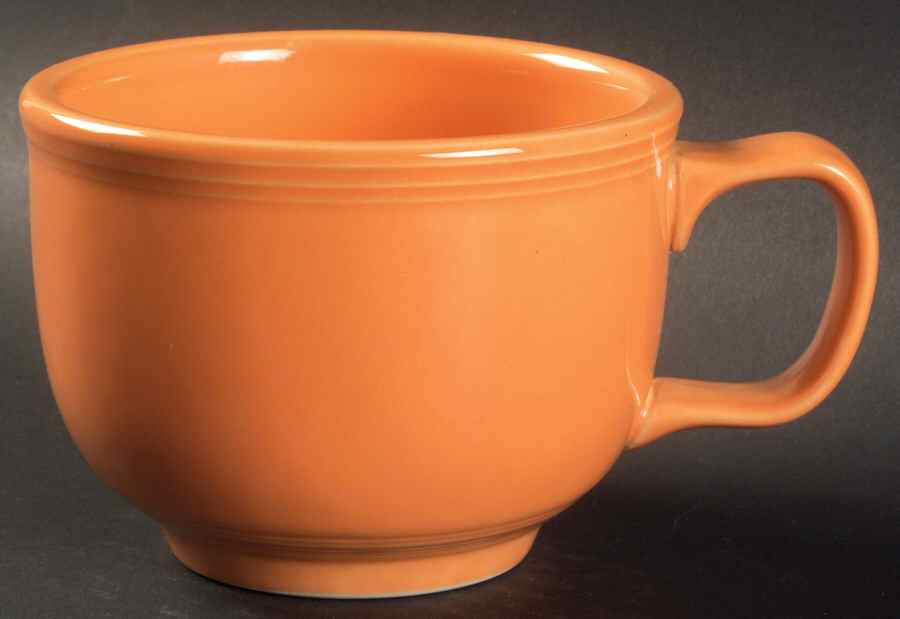 Fiesta Tangerine (Intro 2003) Jumbo Cup by Homer Laughlin -1