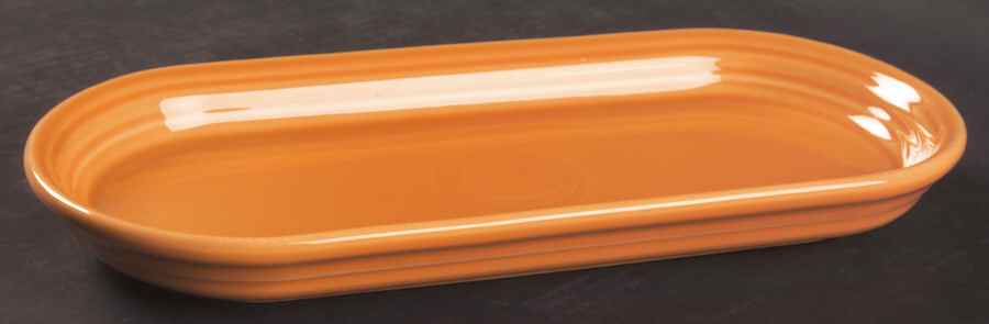 Fiesta Tangerine (Intro 2003) Bread Tray by Homer Laughlin -1