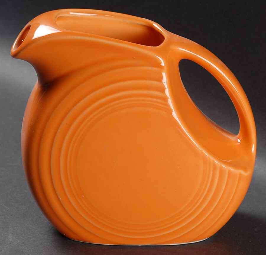 Fiesta Tangerine (Intro 2003) 32 Oz Pitcher by Homer Laughlin -1
