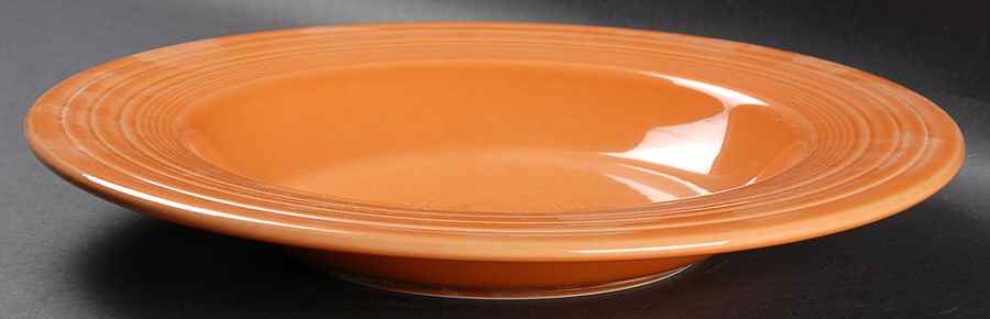 Fiesta Tangerine (Intro 2003) 12" Individual Pasta Bowl by Homer Laughlin -1