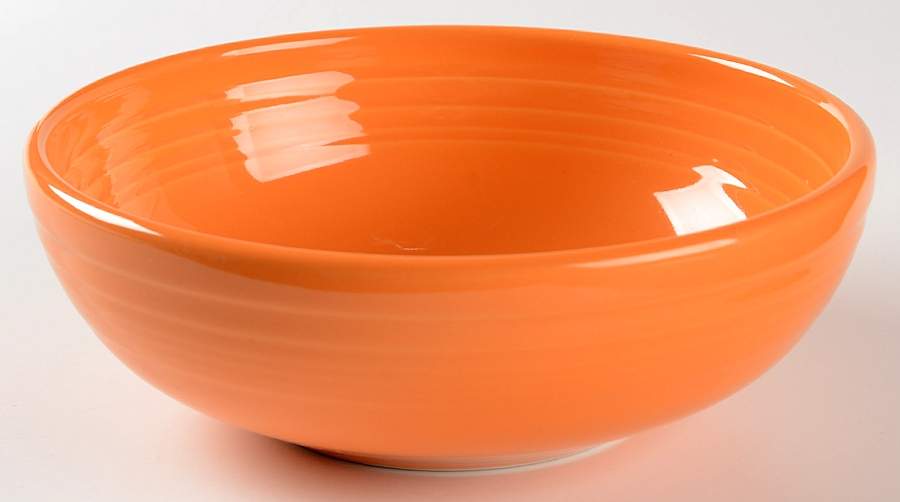 Fiesta Tangerine (Intro 2003) 7" Bistro Bowl by Homer Laughlin -1