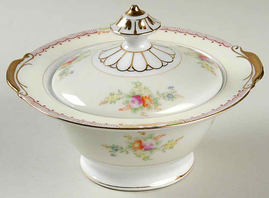 HIR45 Sugar Bowl & Lid by Hira China-1
