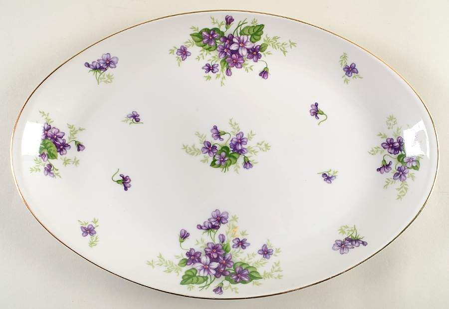 Bouquet 15" Oval Serving Platter by Harvan-1