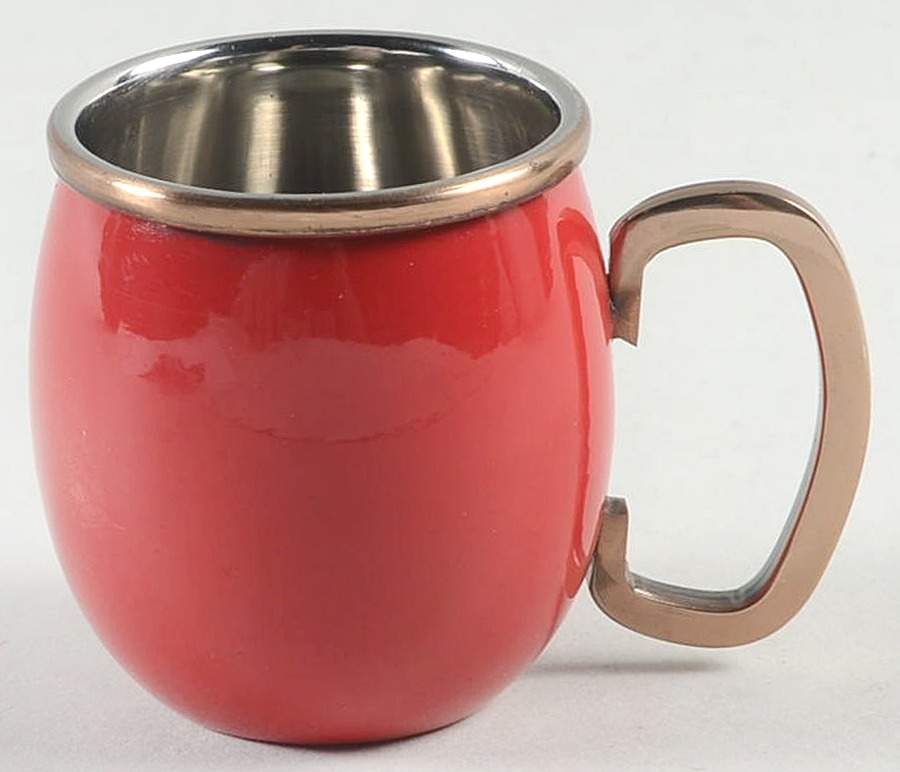 Fiesta Scarlet (Intro 2004) Copper Mule Shot Mug by Homer Laughlin -1