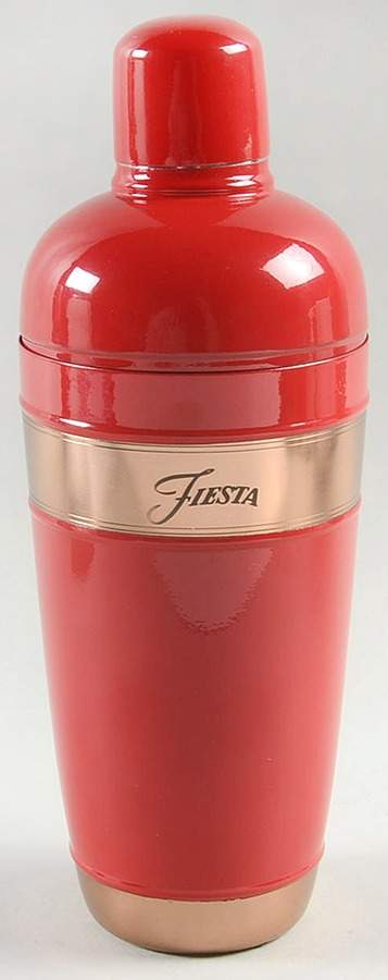 Fiesta Scarlet (Intro 2004) Copper Cocktail Shaker & Lid by Homer Laughlin -1