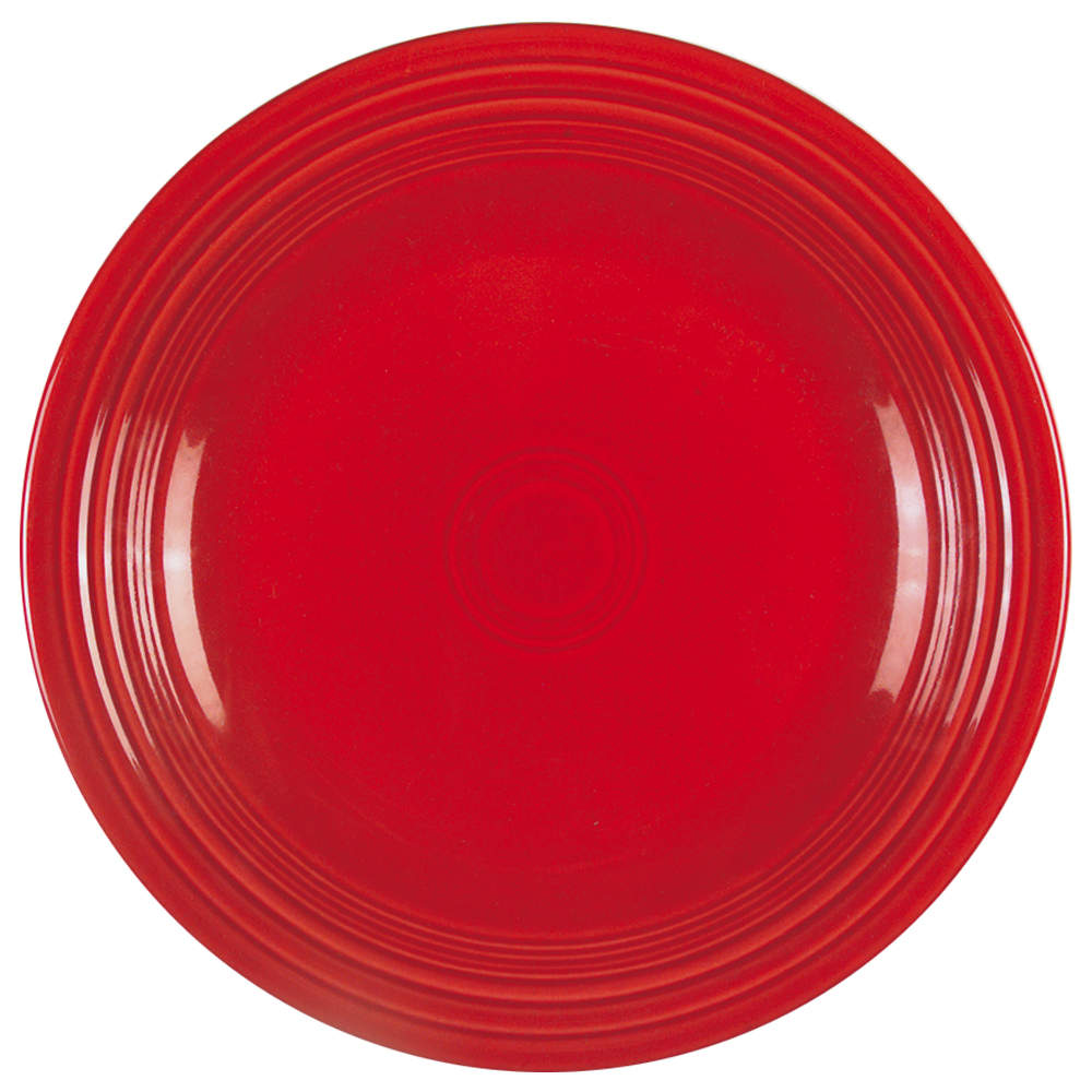 Fiesta Scarlet (Intro 2004) Dinner Plate by Homer Laughlin -1