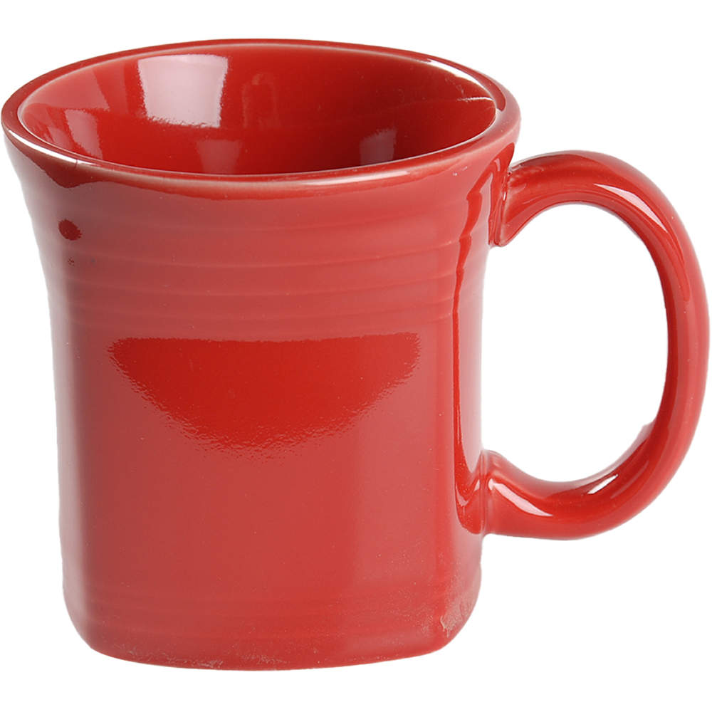 Fiesta Scarlet (Intro 2004) Square Mug by Homer Laughlin -1