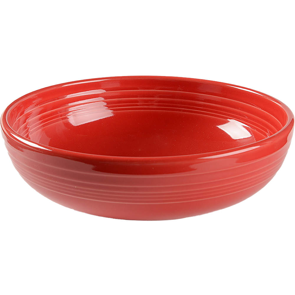 Fiesta Scarlet (Intro 2004) 9" Bistro Bowl by Homer Laughlin -1