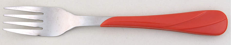 Fiesta Scarlet (Intro 2004) Individual Salad Fork by Homer Laughlin -1
