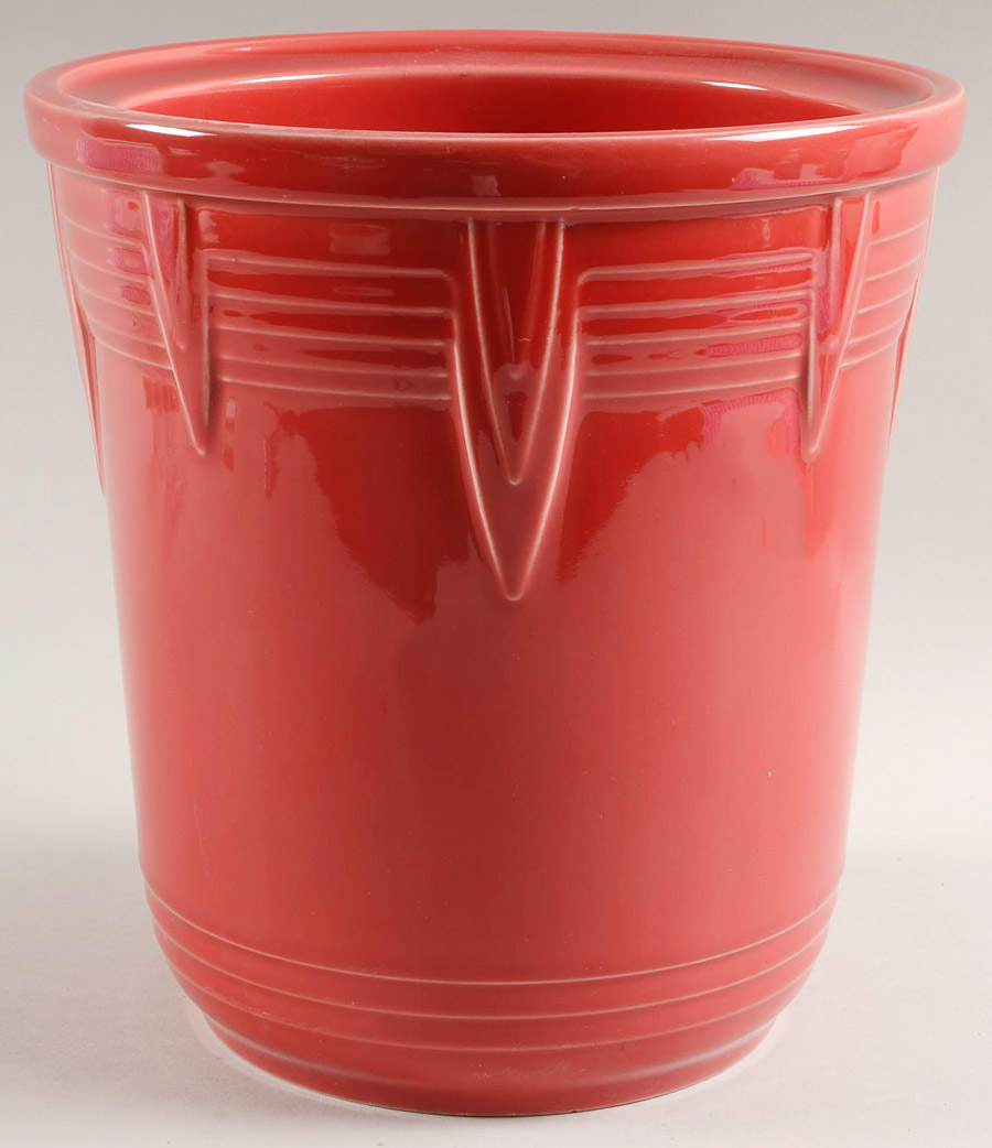 Fiesta Scarlet (Intro 2004) Large Canister No Lid by Homer Laughlin -1