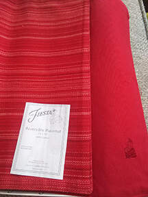 Fiesta Scarlet (Intro 2004) Reversible Cloth Placemat by Homer Laughlin -1