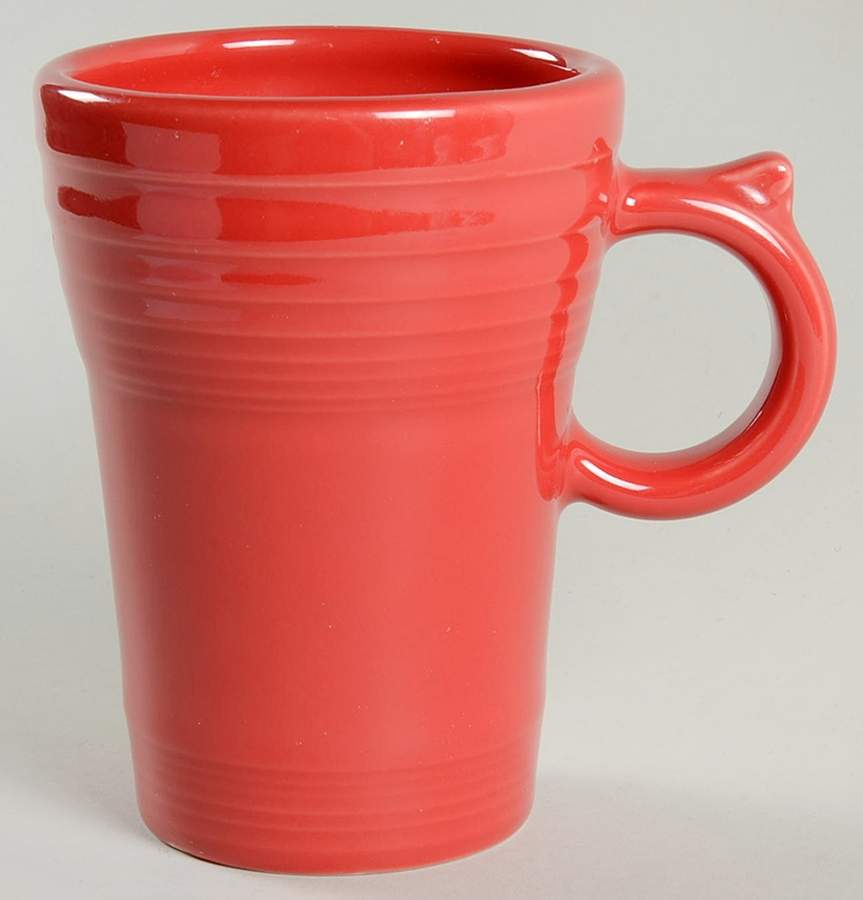 Fiesta Scarlet (Intro 2004) Latte Mug by Homer Laughlin -1