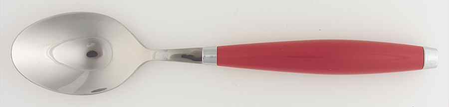 Fiesta Scarlet (Intro 2004) Place/Oval Soup Spoon by Homer Laughlin -1
