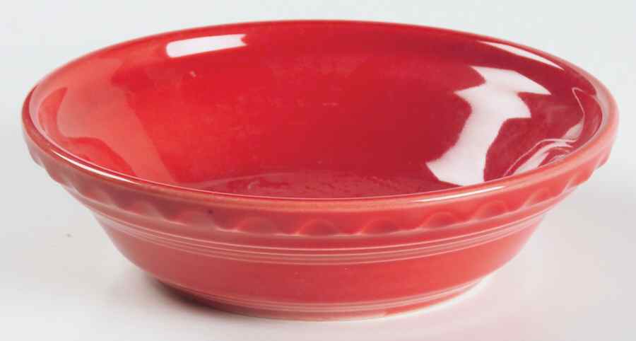 Fiesta Scarlet (Intro 2004) 6" Pie Baking Plate by Homer Laughlin -1