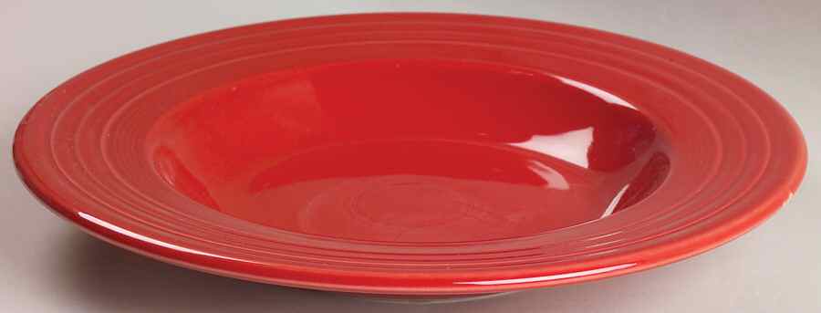 Fiesta Scarlet (Intro 2004) 12" Individual Pasta Bowl by Homer Laughlin -1