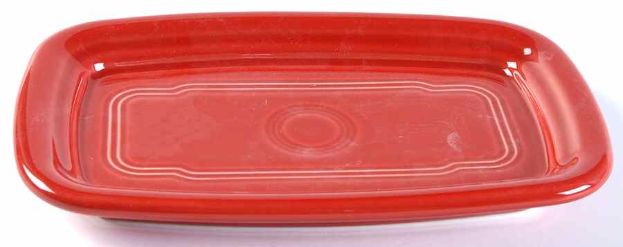 Fiesta Scarlet (Intro 2004) Extra Large 1/4 Lb Butter No Lid by Homer Laughlin -1