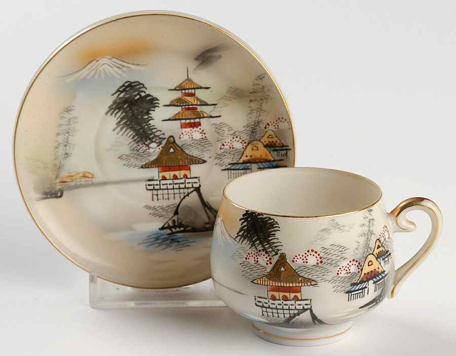 HYA23 Flat Demitasse Cup & Saucer Set by Hayasi-1