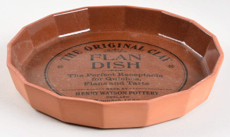 The Original Suffolk (Terra Cotta) Flan Dish by Henry Watson-1