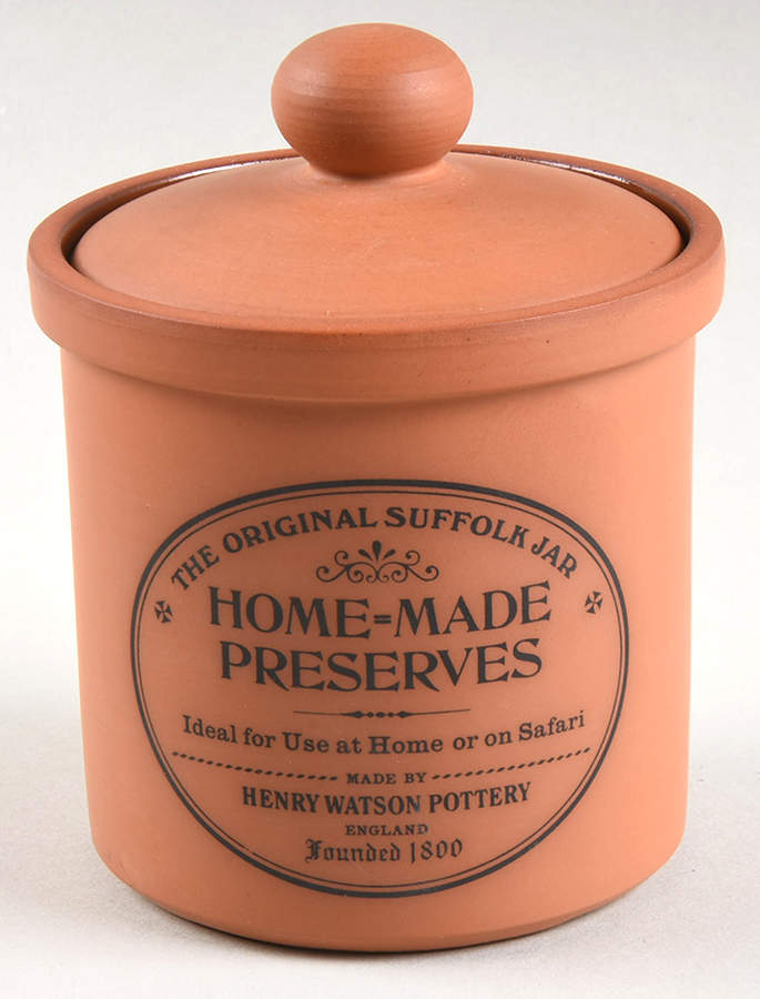 The Original Suffolk (Terra Cotta) Preserve Jar & Lid by Henry Watson-1