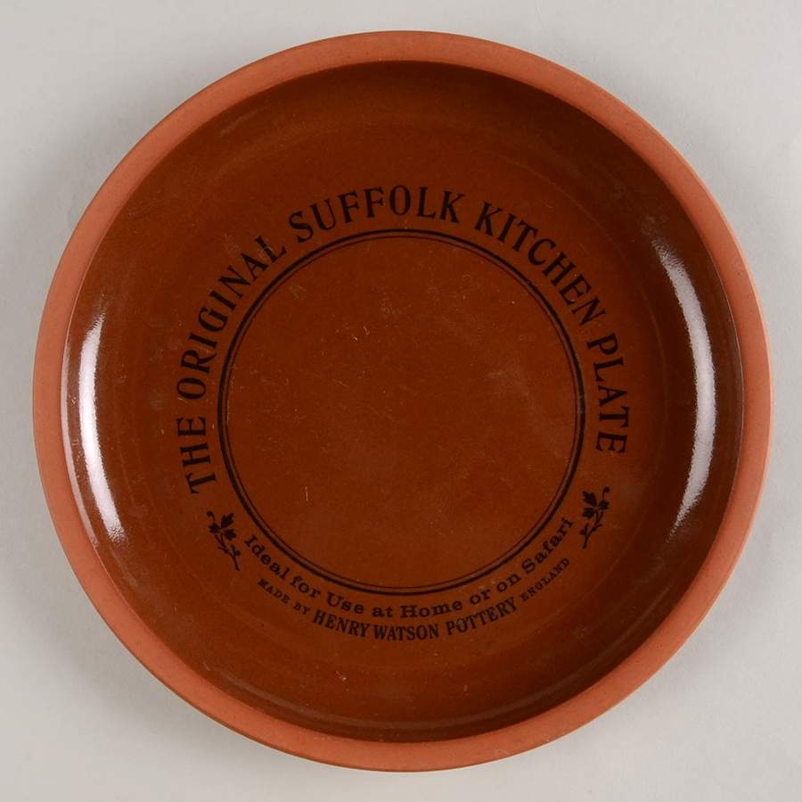 The Original Suffolk (Terra Cotta) 8" Kitchen Plate by Henry Watson-1