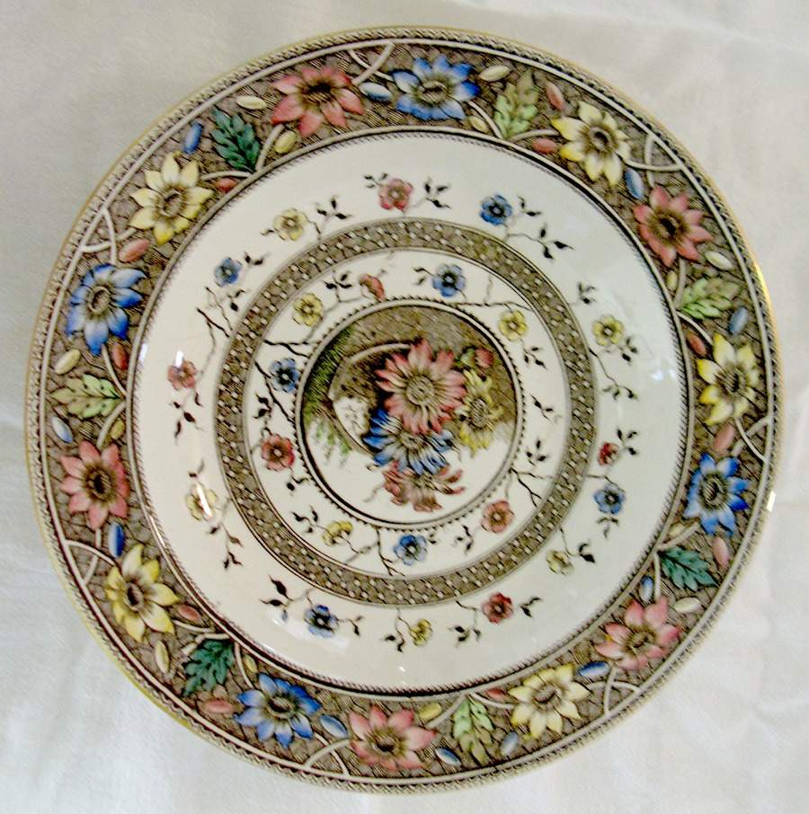 Palmyra Brown Multicolor Large Rim Soup Bowl by Sampson Hancock & Sons-1
