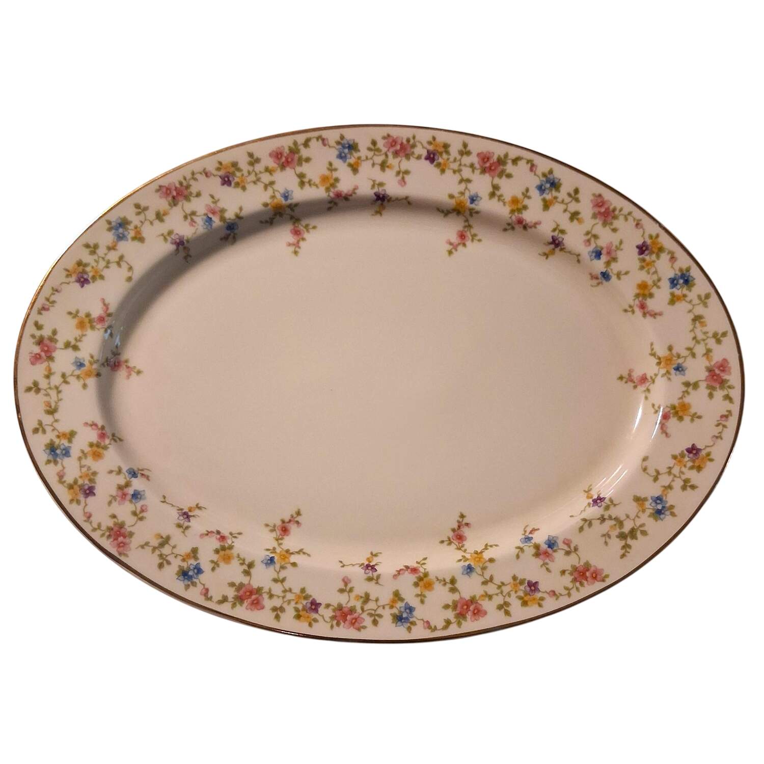 Coquette Cream 12" Oval Serving Platter by Heinrich - H&C-1
