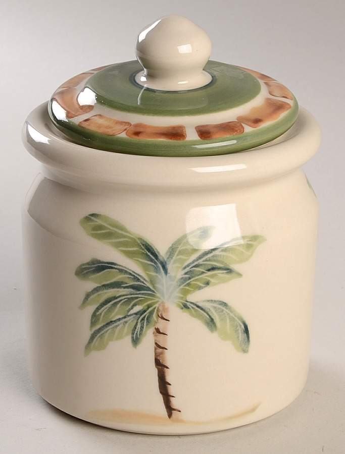 Palm Tree Small Canister & Lid by Hartstone-1