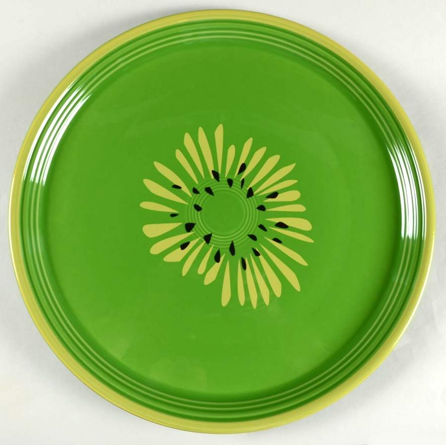 Fiesta Kiwi 15" Pizza Tray by Homer Laughlin -1