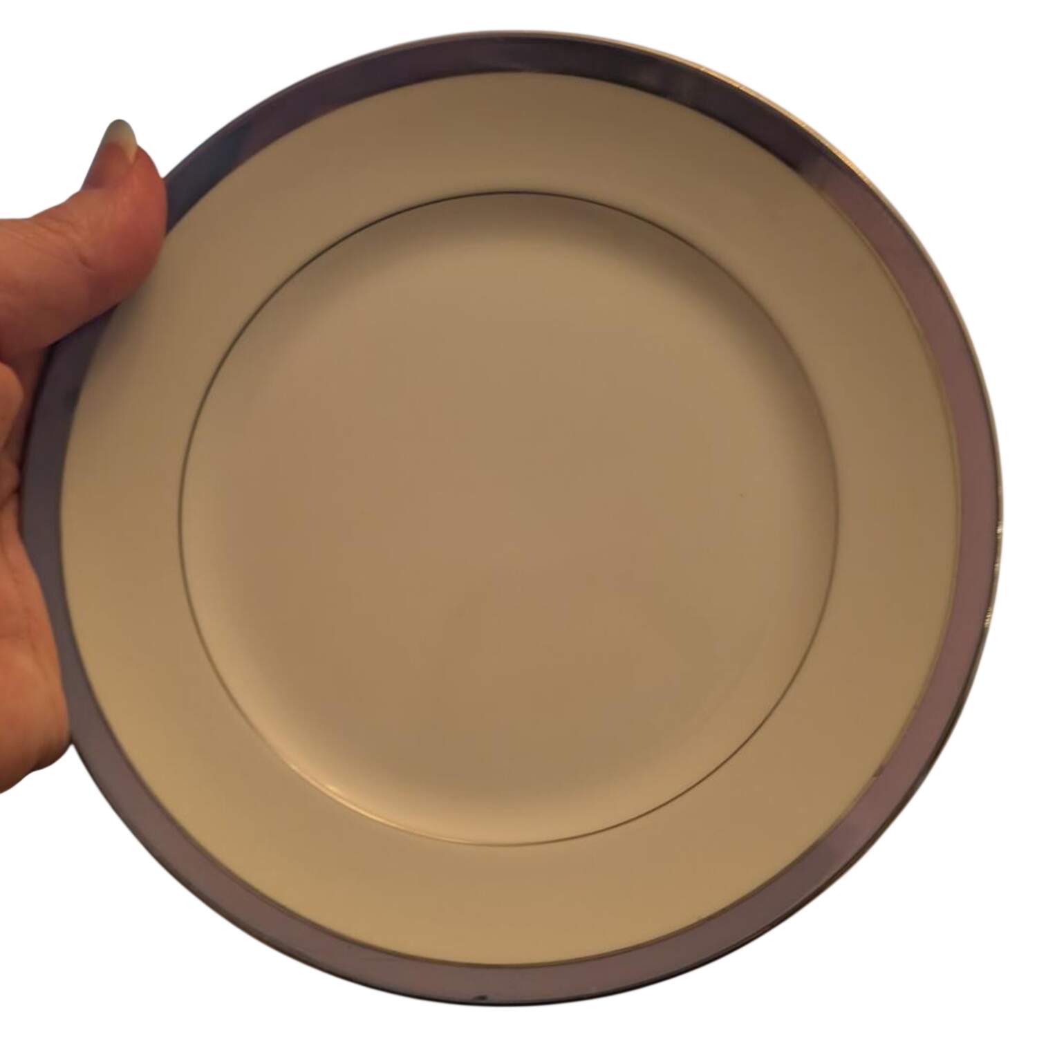 Azure Blue Bread & Butter Plate by Hampton (Japan)-1