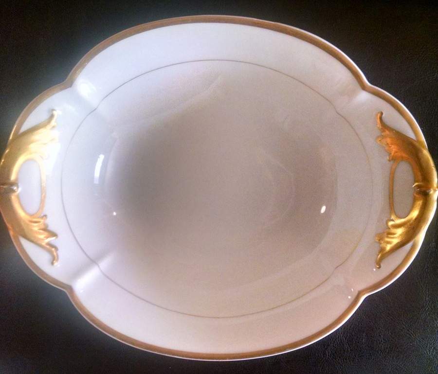 H3107 9" Oval Vegetable Bowl by Haviland-1