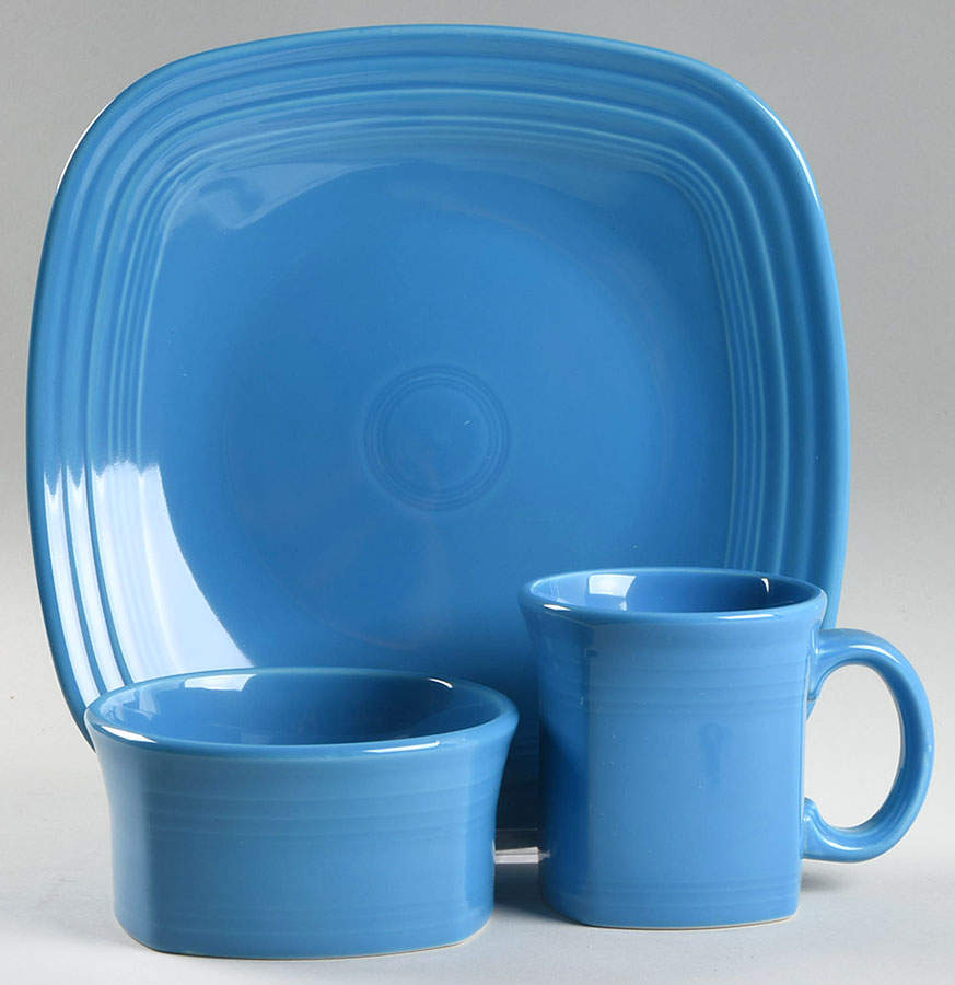 Fiesta Peacock (Intro 2005) 3 Piece Place Setting by Homer Laughlin -1