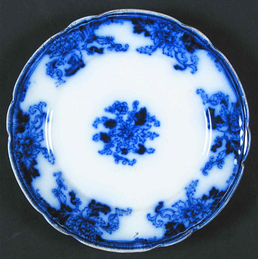 HUG2 (Gold Trim) Dessert/Pie Plate by Thomas Hughes & Sons-1