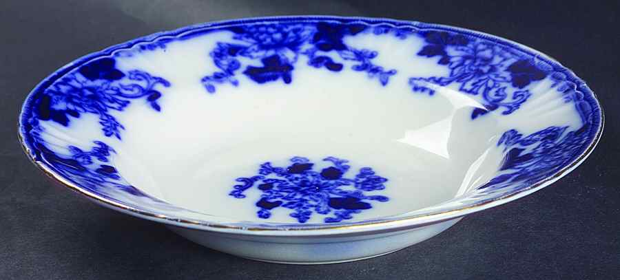 HUG2 (Gold Trim) Large Rim Soup Bowl by Thomas Hughes & Sons-1
